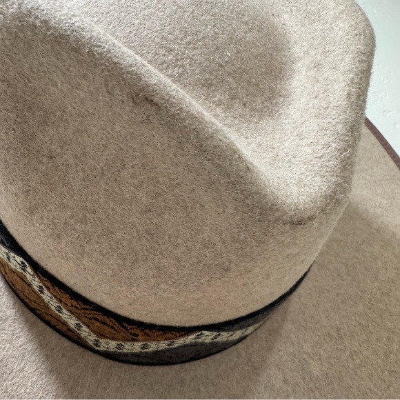 Olive & Pique Brit Rancher Hat Wool Western Boho Bohemain One Size - Picture 5 of 15